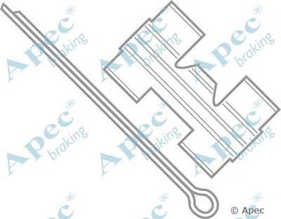 APEC BRAKING kit427 -  Комплектующие, тормозные колодки